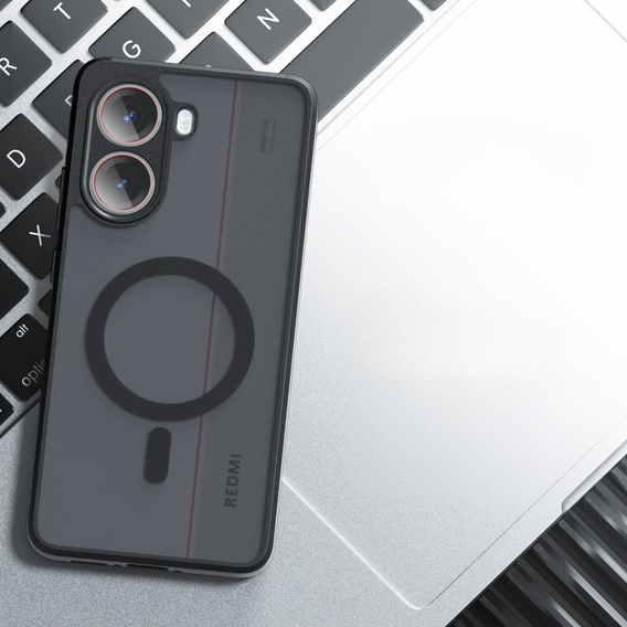 Case for Xiaomi Poco X7 Pro 5G, for MagSafe, ERBORD Matt Case, black
