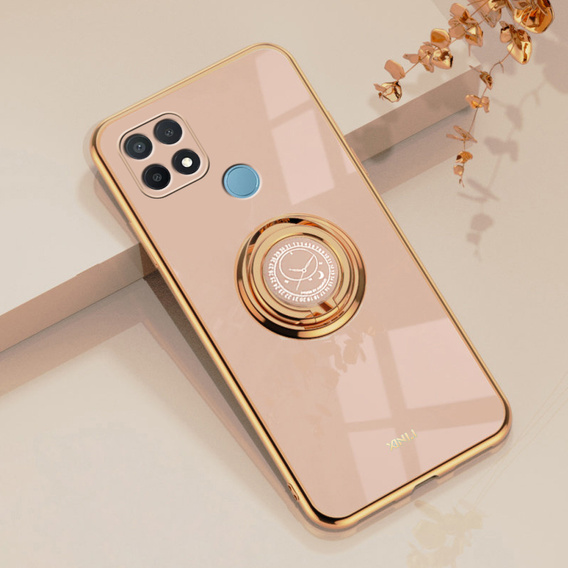 Case for Oppo A15 / A15s, Electro Ring, pink