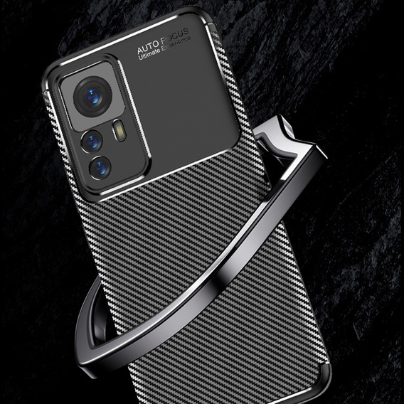 Case for Xiaomi 12T, Carbon Gel, black