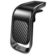 ERBORD Magnetic Car Holder for Phone on Windshield Grille, black carbon