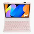 Bluetooth keyboard case for Lenovo Idea Tab 11" 2025 TB336FU TB336ZU, pink