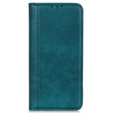 Case for Sony Xperia 5 V, Wallet Litchi Leather, green