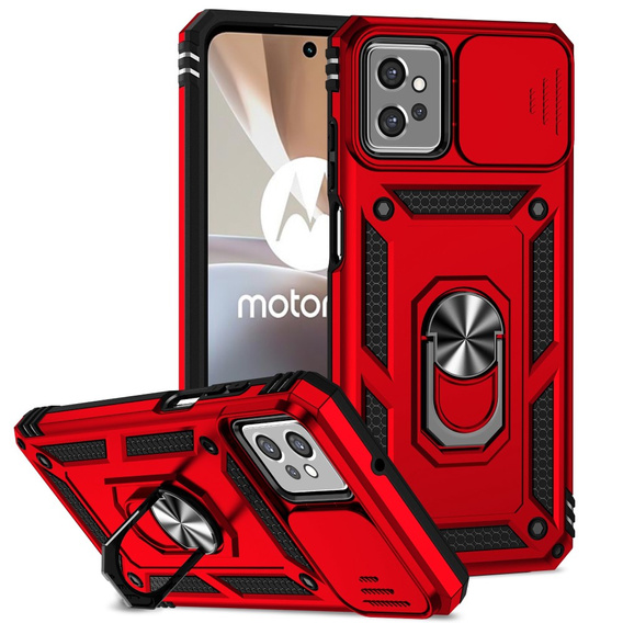 Case for Motorola Moto G32, CamShield Slide, red