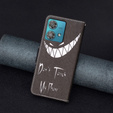 Flip case for Motorola Edge 40 Neo, Wallet, Don't Touch My Phone, black