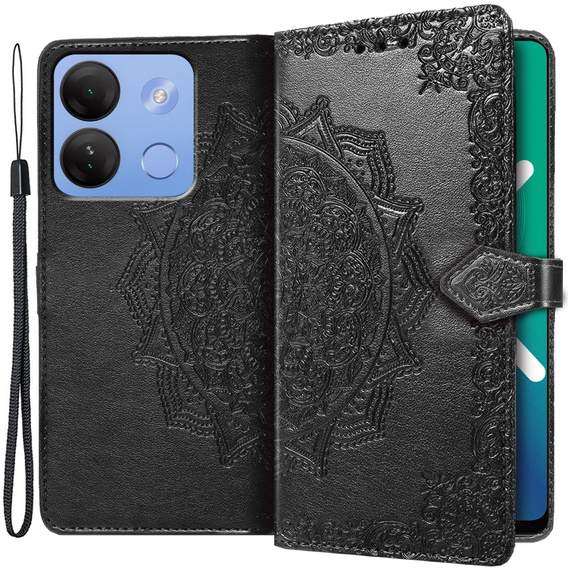Flip case for Infinix Smart 7 HD 4G, Mandala, black