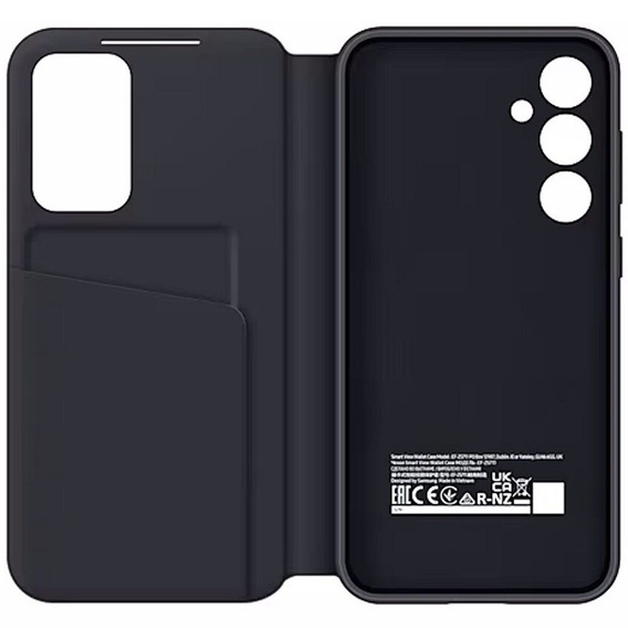 Original Samsung Case for Galaxy S23 FE, S View Wallet Cover, black