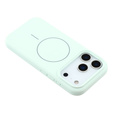 Silicone sleeve for iPhone 17 Pro, for MagSafe, anti-shock, green