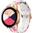 Smooth strap for Samsung Galaxy Watch Active 22mm, Bird and Flower
