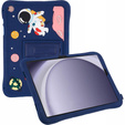 Children's Silicone Case for Samsung Galaxy Tab A9+ X210 / X215 / X216B, Armored, Astronaut, Navy Blue