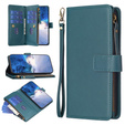 Flip case for Xiaomi Redmi Note 13 Pro 4G / Xiaomi Redmi Note 14S / Xiaomi Poco M6 Pro 4G, Wallet Zipper Pocket, green