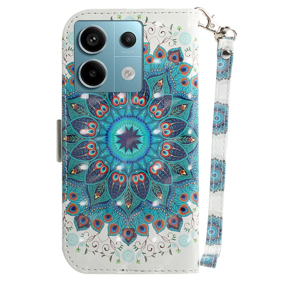 Flip case for Xiaomi Redmi Note 13 Pro 5G, Wallet, Mandala Flower
