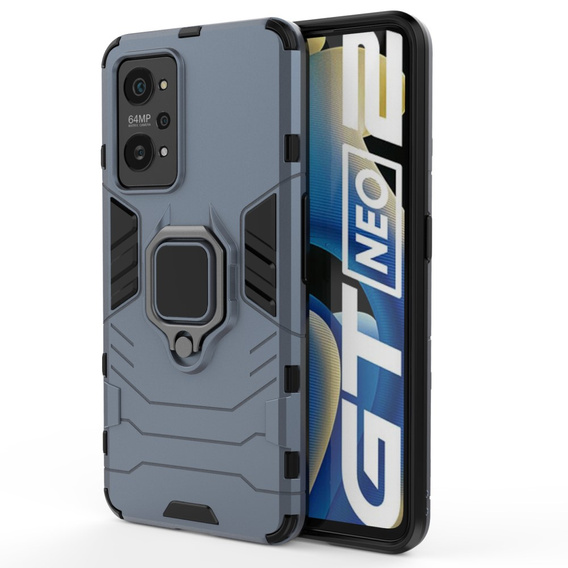 Case for Realme GT 2 5G / GT Neo 2 / GT Neo 3T, Kickstand Ring, blue