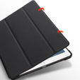 Case for iPad 9.7 2018 / 2017/ Air / Air 2, Smartcase with stylus space, black
