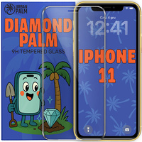 Diamond Palm Tempered Glass for iPhone 11
