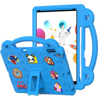 Children's case for iPad 10.2" 2021/2020/2019 (9/8/7 gen.) / Air 10.5" 2019 (3 gen.), Cute Patterns, with stand, blue