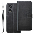 Flip case for Oppo A38 4G / Oppo A18 4G, Crazy Horse Wallet, black