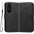 Flip case for Oppo A60, Butterfly, black
