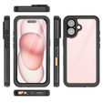 IP68 Waterproof Case for iPhone 16, black