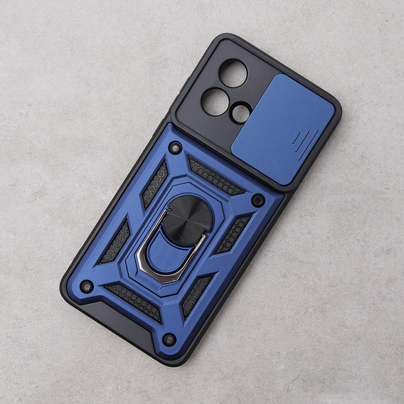 Case for Motorola Moto G84 5G, CamShield Slide, blue
