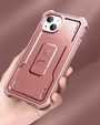 Armored case for iPhone 13 mini, Dexnor Full Body, pink rose gold
