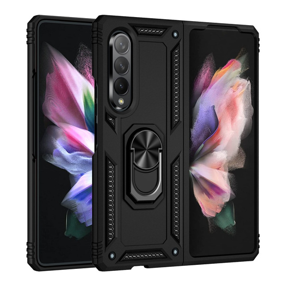 Armor Case for Samsung Galaxy Z Fold3 5G, Nox Case Ring, black