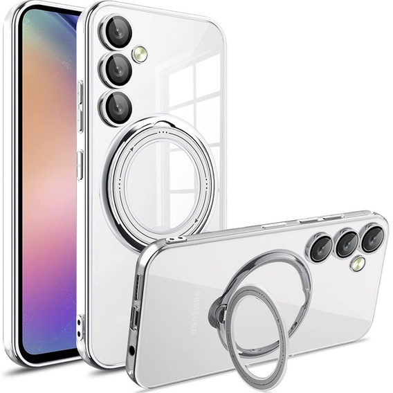 Magnetic Case for Samsung Galaxy A54 5G, for MagSafe, silver