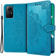 Flip case for Xiaomi Redmi Note 12S, Mandala, blue