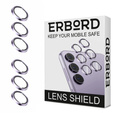 2x ERBORD tempered glass for camera to Samsung Galaxy S24+ Plus, purple