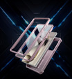 Armored case for Samsung Galaxy S24 Ultra, Dexnor Full Body (Two Frames), pink rose gold
