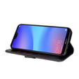 Flip case for Huawei P20 Lite, Glitter Zipper Wallet, black