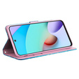 Flip case for Xiaomi Redmi 13C / Poco C65, Wallet, Butterflies blue