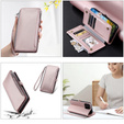 Flip case for Xiaomi Redmi 14C / Xiaomi Poco C75, Wallet Zipper Pocket, pink
