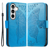 Butterfly flip case for Samsung Galaxy A37 5G, blue