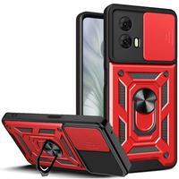 Case for Motorola Moto E14, CamShield Slide, red