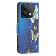 Flip case for Xiaomi Redmi Note 13 5G, Wallet, Butterflies blue