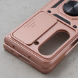 Case for Samsung Galaxy Z Fold5 5G, CamShield Slide, pink rose gold