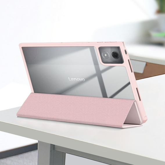 Case for Lenovo Tab K11 Plus, Smartcase Hybrid, with stylus space, pink