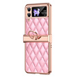 Case for Samsung Galaxy Z Flip 4 5G, Rhombus Grid