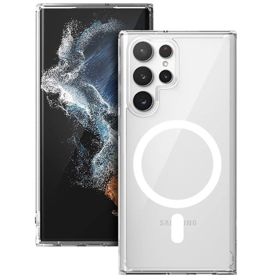 Case for Samsung Galaxy S22 Ultra, Dropproof MagSafe, transparent