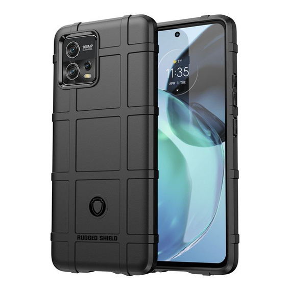 Case for Motorola Moto G72 4G, Rugged Shield, black