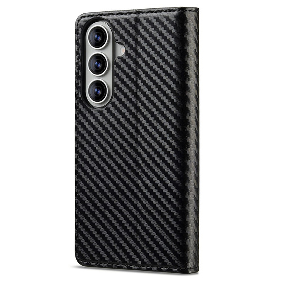 LC.IMEEKE Carbon flip case for Samsung Galaxy A37 5G, black