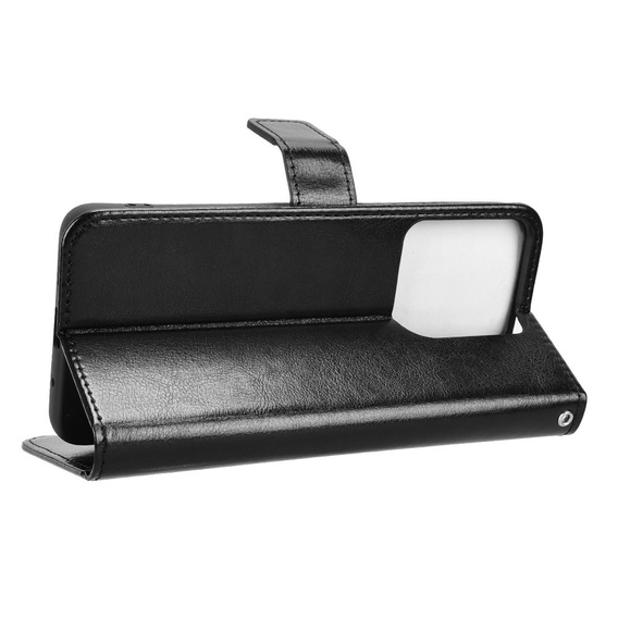 Flip case for Motorola Moto G15 / Motorola Moto G15 Power, Crazy Horse Wallet, black