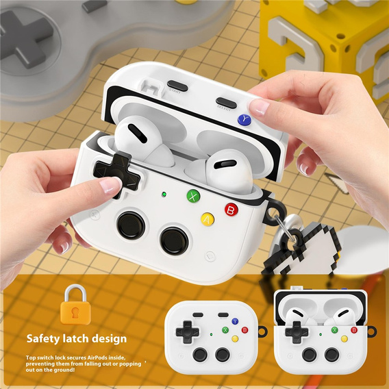 Retro console case with heart tag for AirPods Pro 3