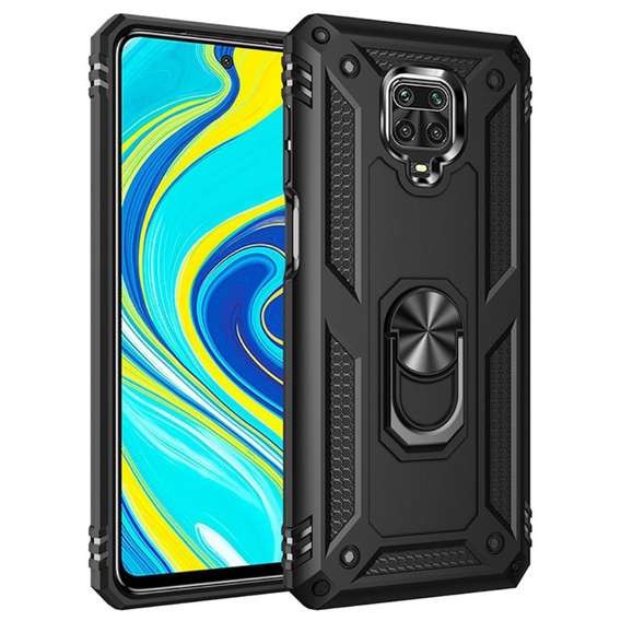 Armor Case for Xiaomi Redmi Note 9S / 9 Pro, Nox Case Ring, black