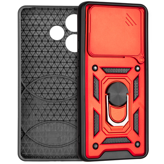 Case for Oppo A5 Pro 5G, CamShield Slide, red