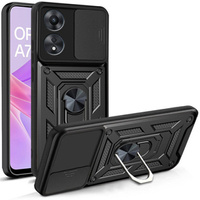 Case for Oppo A78 5G, CamShield Slide, black