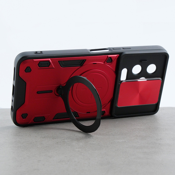 Armor case for Infinix Note 12 Pro 4G / Note 12 2023, CamShield Slide, red