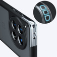 Case for OnePlus 12 5G, Fusion Hybrid, with camera protection, transparent / black