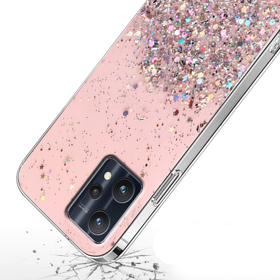Case for Realme 9 Pro+ Plus / Realme 9 4G, Glittery, pink