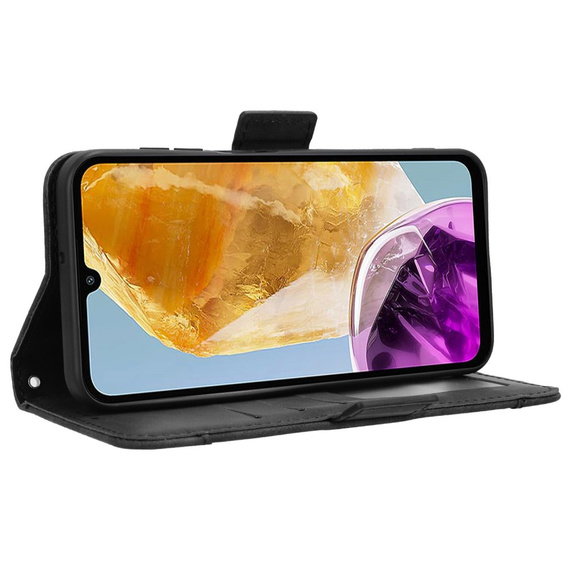 Flip case for Samsung Galaxy M15 5G, Card Slot, black